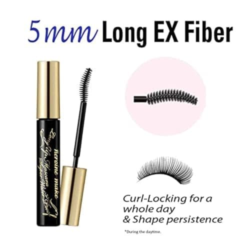 HEROINE MAKE by KISSME Waterproof Mascara Black | Tubing Mascara Volume and Length by Defining Fiber for Long and Curl Eye Makeup for Women, Made in Japan, Black, 3 EA