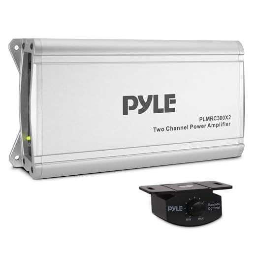Pyle 2-Channel Compact Class D Weather Resistant Amplifier System – IPX4 Waterproof, Soft Turn On/Off, Overload Protection, 1000W Power, Suitable for Cars, ATVs, UTVs, Motorcycles, Jeeps, Marine Usage