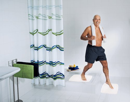 Ridder 66281S-350 Shower mat 54 cm x 54 cm, Capri, white