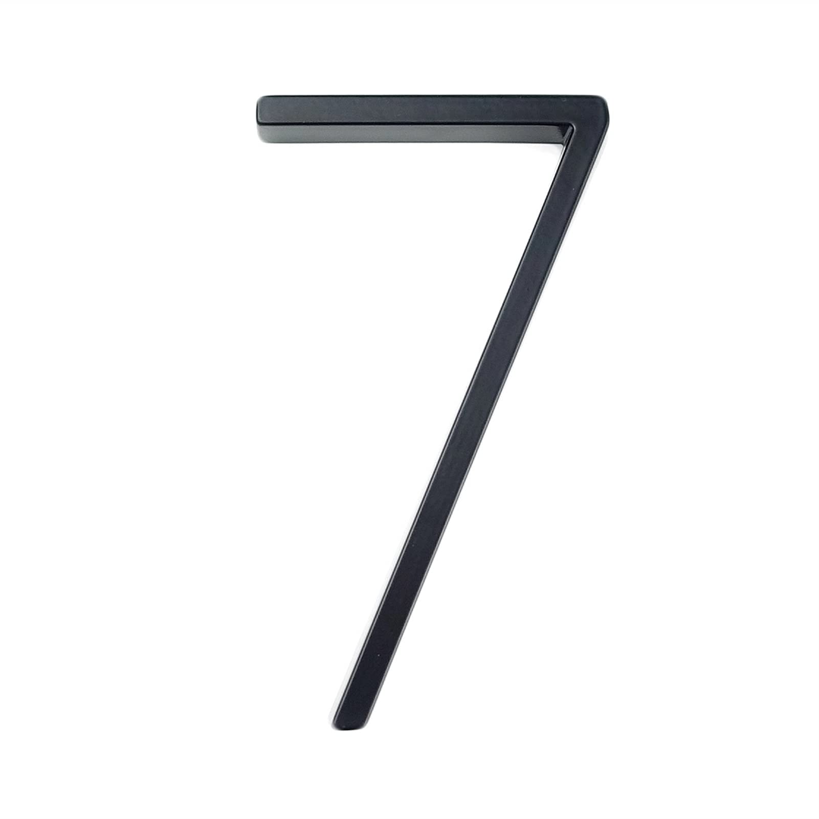 Numéro de porte noir 12cm 5 pouces avec effet 3D surélevé pour signalisation extérieure moderne - 8