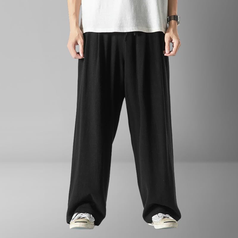 Pantalon ample confortable coton lin pour homme style décontracté - 7