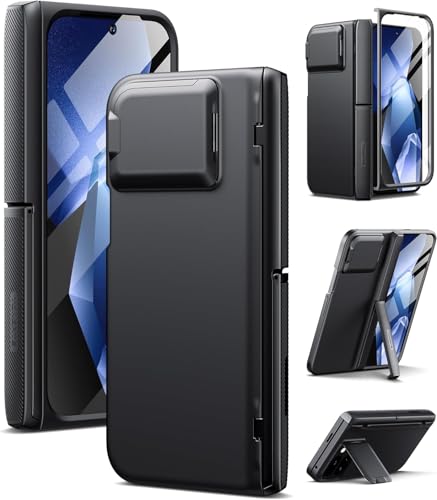 TONGATE for Pixel 9 Pro Fold P[X MagsafeΉA[qWی쁕KXXN[veN^[JJo[t] Google Pixel 9 Pro FoldpϏՌLbNX^hX}zP[XAubN