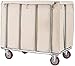KUANDARMX Speisewagenwagen Rollender Wäschesortierwagen Mit Rädern, Hotel-Reinigungsservice Reinigung Mit Abnehmbarer Tasche, Beige