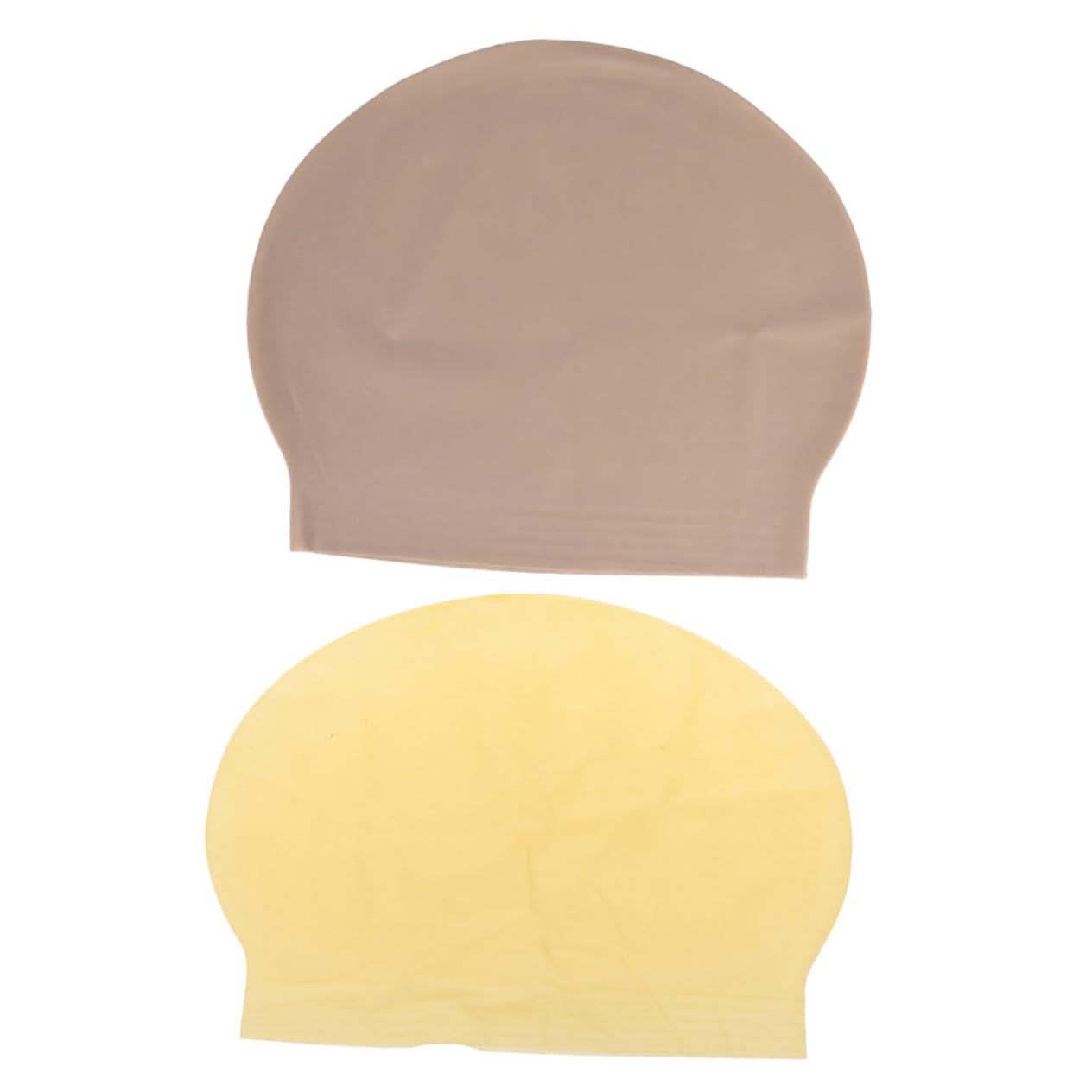 FRCOLOR 2pcs Bald Cap Covers for Adults up Headwear Bald Costume Accessory for Halloween Cosplay Stage Performance