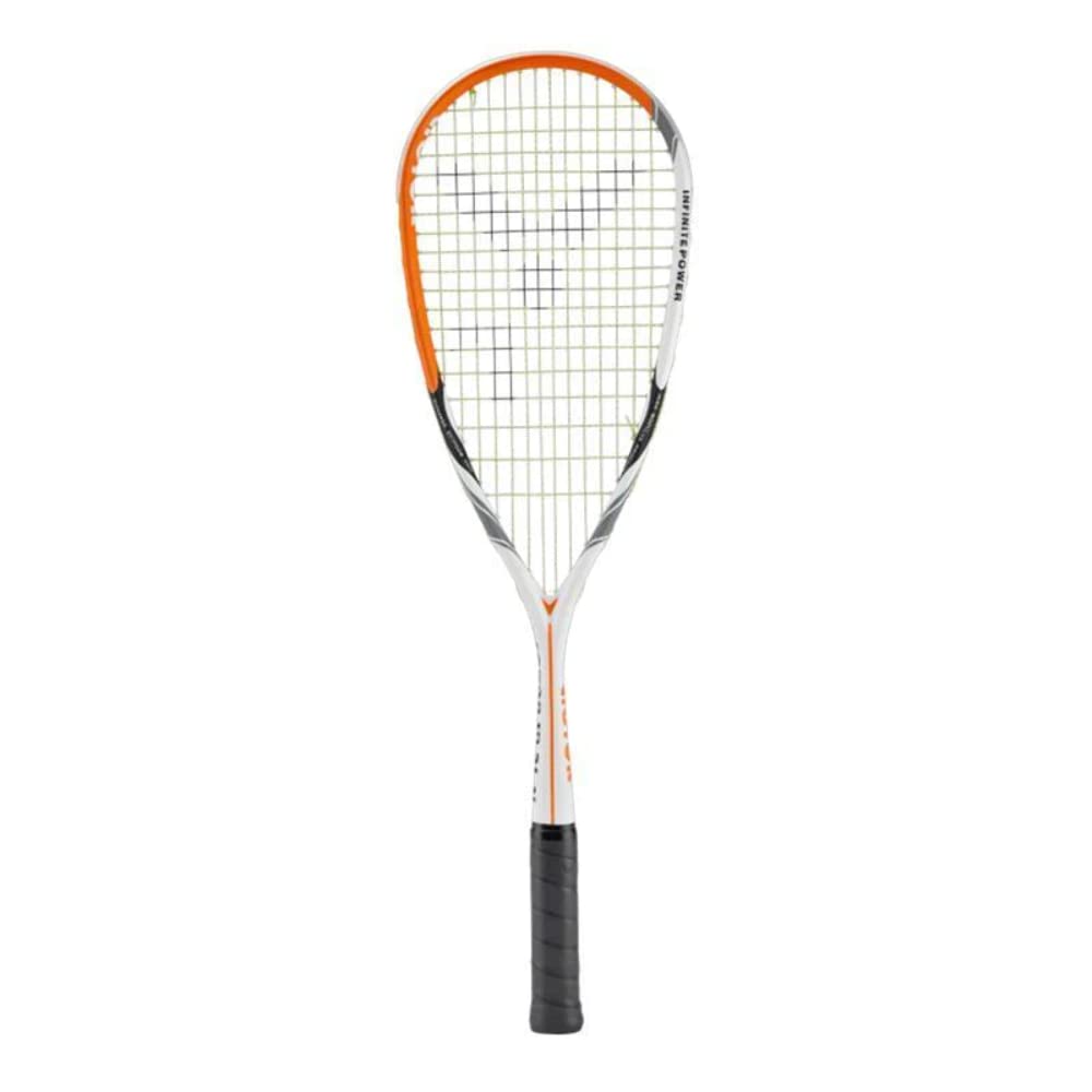 VICTOR IP 3L N Squash Racket, 120 g, medium Balance with Teardrop/Open Throat headform, Strung, Racket Cover Included