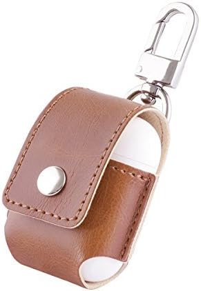 AirPods Case, Airpods Pouch, Soft Leather Protective Case Cover Pocket, Airpods Accessories For Apple AirPods Charging Case (Brown)
