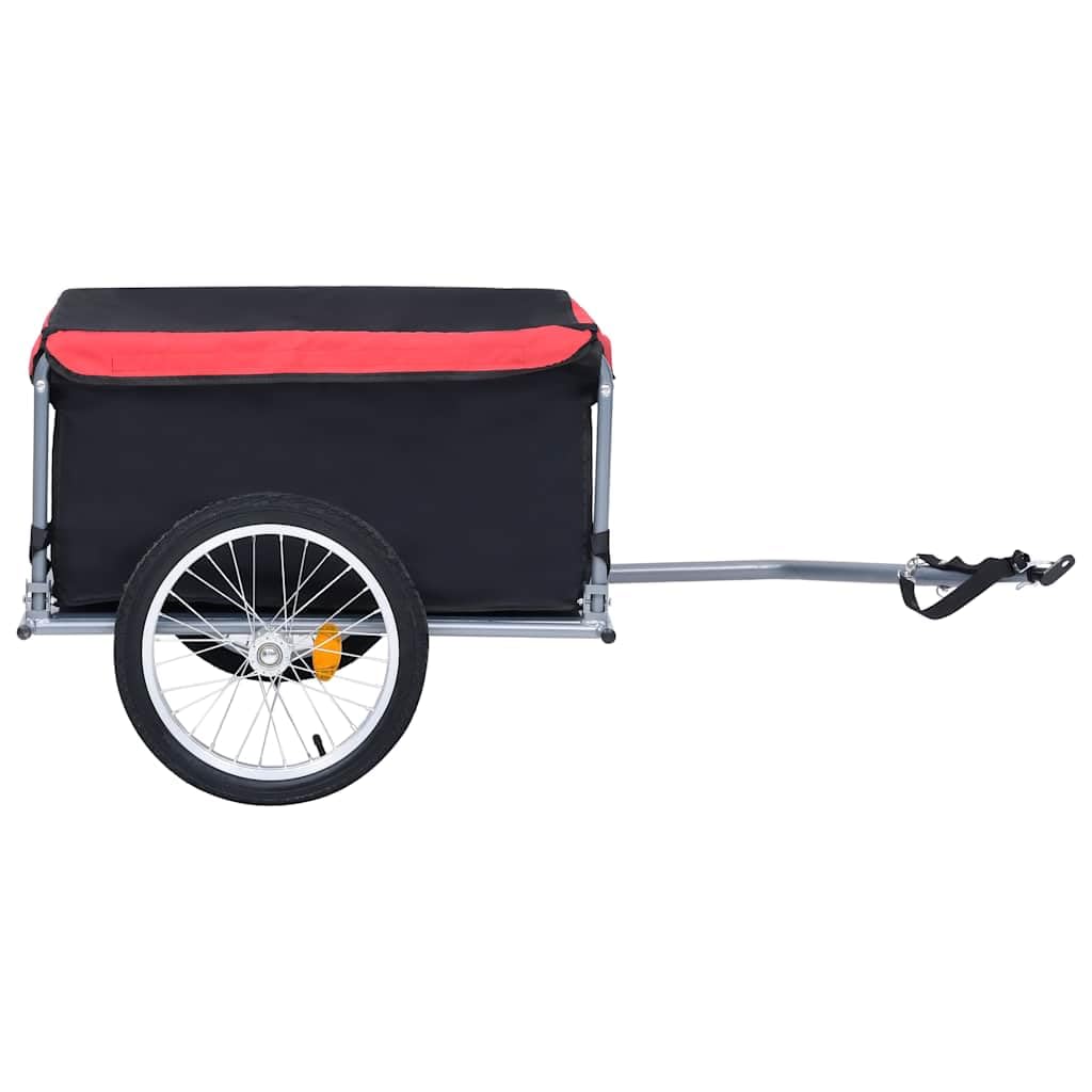 Mangloder Rimorchio per bicicletta grigio blu robusto pieghevole con parapioggia impermeabile per famiglia, shopping, campeggio, gite, trasporto di cani, bagagli, bambini e animali domestici