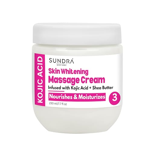 Image of Kojic Acid Skin Whitening Facial Kit (1020 ml) - Infused with Kojic Acid & Shea Butter, Cleansing, Whitening, Smoothing for Radiant Glowing Skin, Natural Ingredients