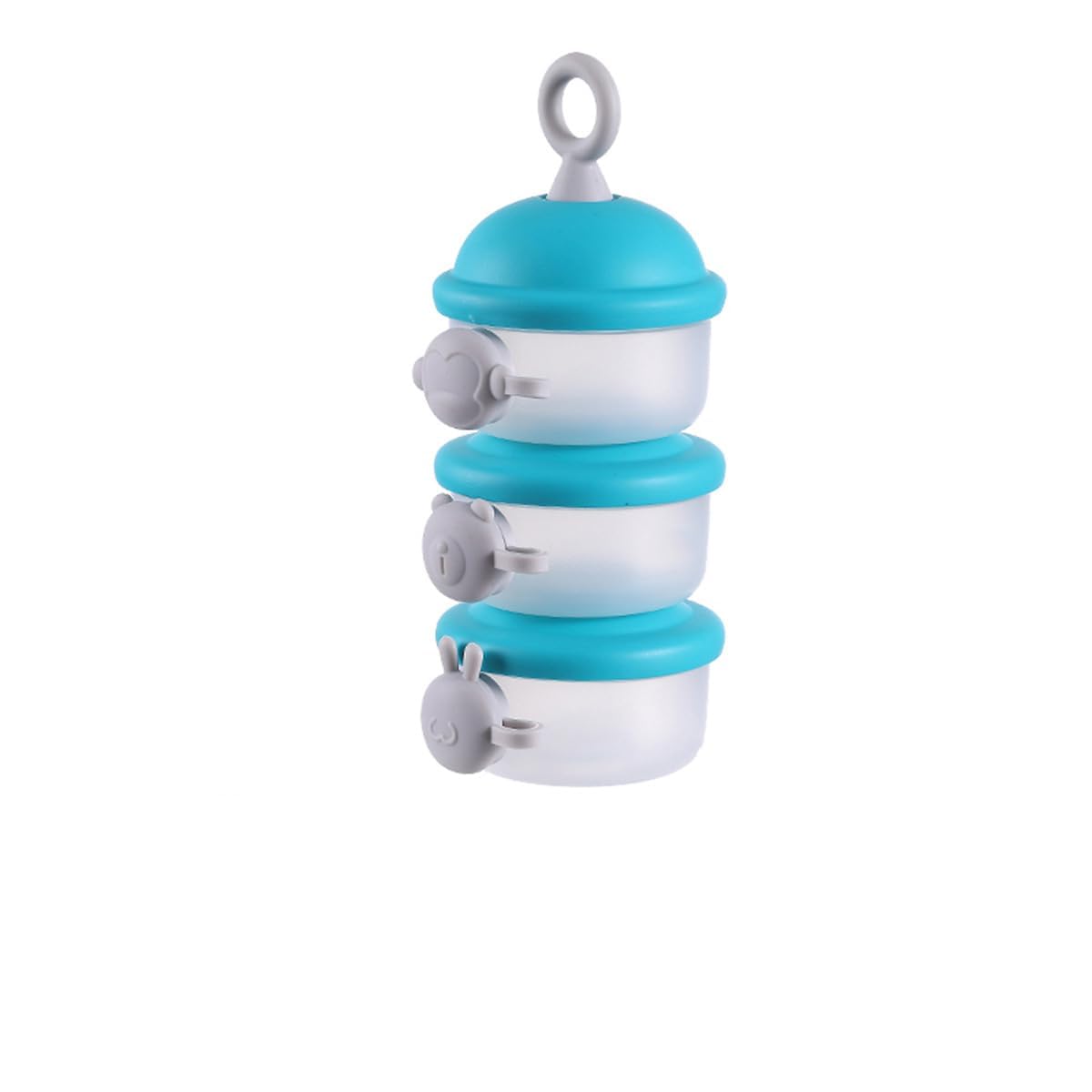 3-Layer Portable Baby Milk Powder Container - BPA-Free, Airtight Formula Dispenser & Multipurpose Snack Storage Box for Travel (Blue)-picture-32