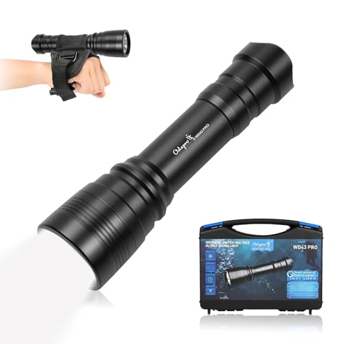 Lampe de poche de plongée étanche sous l'eau avec interrupteur
