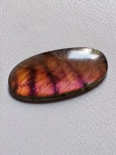 Labradorite violette naturelle ovale pour fabrication collier et bague - 5
