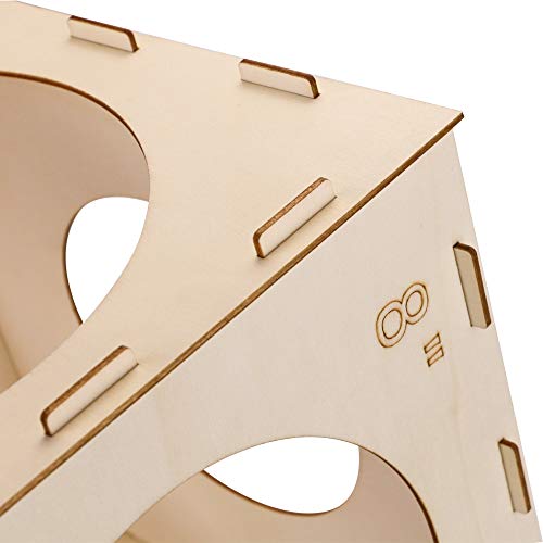 9 Holes Collapsible Wood Balloon Sizer Cube Box from 2" to 10",Balloon Measurement Tool for Birthday,Wedding,Party Decorations,Balloon Arches Columns (12" x 12" x 12") – Image 4