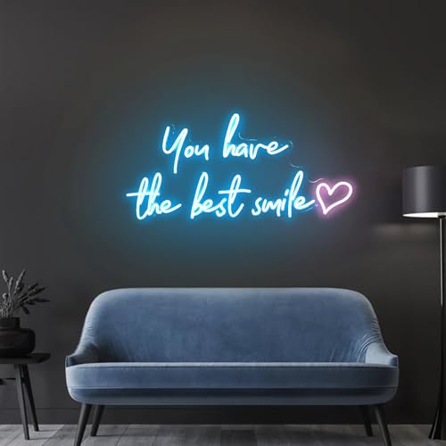 You Have the Best Smile Heart Neon Sign 28 inches