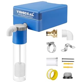 Buelkmag Pool Filler, Pool Water Leveler Auto Fill, Automatic Pool Filler, Auto Fill for Pool, Spa, Pond, Auto Filler Water Level Control, Maintains Water Level Stability (3/4IN Blue with Blue Box)