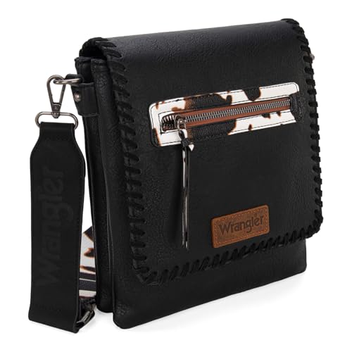 Wrangler Crossbody Bags for Women Satchel Purse Medium Shoulder Handbags with Detachable Guitar Straps WG72-93601BK - image 6