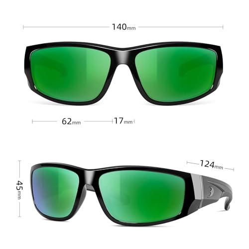 Image of BNUS Polarized Sunglasses with Corning Glass Lens - High Definition, Fashionable, and Scratch-Resistant