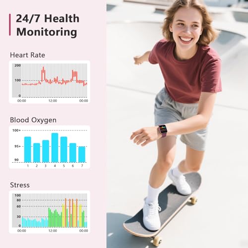 Image of Blackview 2026 Fitness Tracker (Answer /Make Calls), Smart Watch for Men and Women with Heart Rate /SpO2 /Sleep Monitor /2 Straps, 100+ Sports Modes, IP68 Waterproof Activity Tracker for Android /iPhone