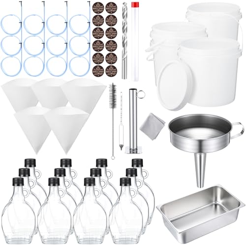 Teecyhooo 62 PCS Maple Syrup Processing Kit with Pan, 12