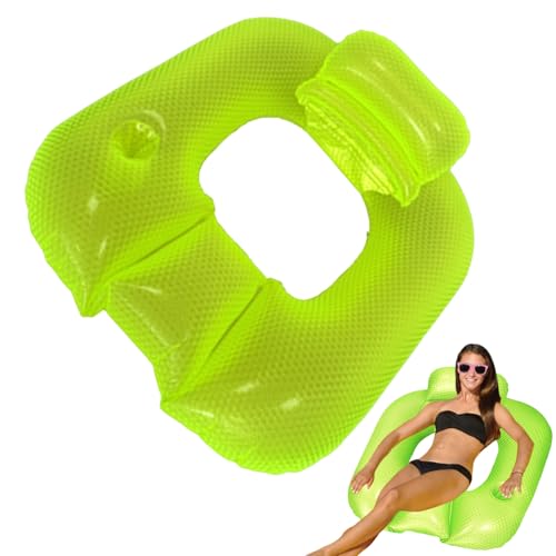 Hamac gonflable de piscine pour adulte avec porte-gobelet intégré