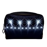Kleine Kosmetiktasche Reisekosmetiktasche mit Reißverschluss,Basketball-Cricketfeld aus Holz,Kosmetik Organizer für Frauen