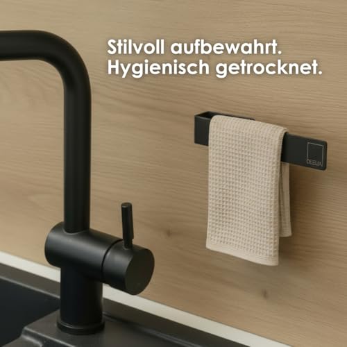 Foto von DEELIA Spültuchhalter Edelstahl selbstklebend für Spülbecken & Wand