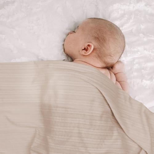 Image of BQUBO Newborn Receiving Blanket Hat Mittens Set for Baby, Unisex Baby Boys Girls Essentials, Newborn Registry Must Haves, Stroller Crib Shower Gifts