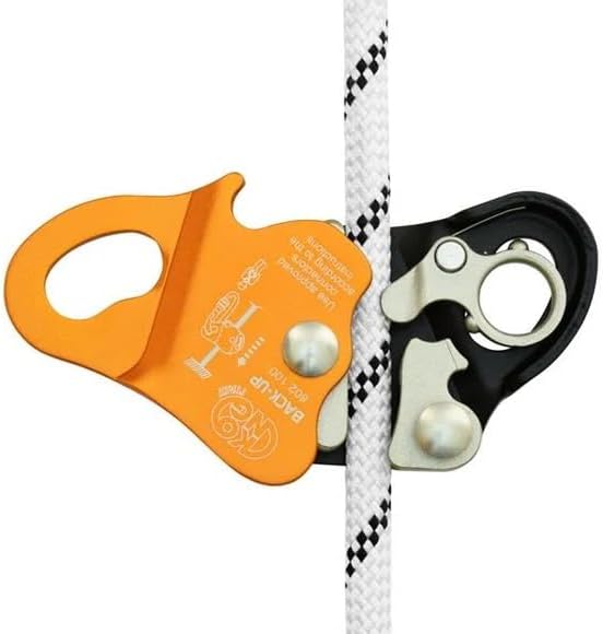 KONG Italy Back-UP Fall Arrester with OVALONE Carbon Connector, Rope Grab for 10.5, 11mm Lines, ANSI Z359.15 & EN Certified, Made in Italy (AUTOBLOCK)