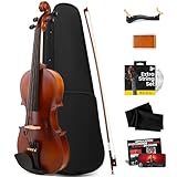 VIOLON DE TAILLE STANDARD 1/4: Ce violon est idéal pour tous les âges mais estprincipalement recommandé pour les enfants de 5 à 7 ans en raison de sa taille 1/4. Leviolon enfant est également équipé d'un cordier de haute qualité, d'une double symétrieuniforme en F, et d'une finition 90 % brillante et 10 % mate.