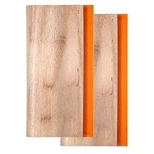 TheStriven 2 Stück Siebdruck-Rakel mit Holzgriff für Siebdruck Rakel Holzgriff Scratch Board Tools Bildschirm Drucken…