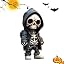 Figurines Squelette En Résine - Lot De 4 - Déco Gothique Et Halloween - Sculptures Détaillées 15cm