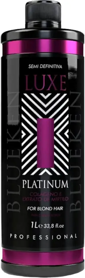 Blueken Luxe Platinum - Escova Semi Definitiva Cabelo Loiro Extrato de Mirtilo 1L