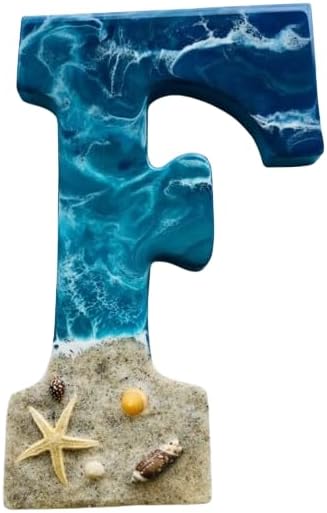 Letter F| Resin Alphabet Letters Perfect for Your Logo and Name Display | Customizable Decorative Letters for Home, Office, Branding, Signage, and Personalization