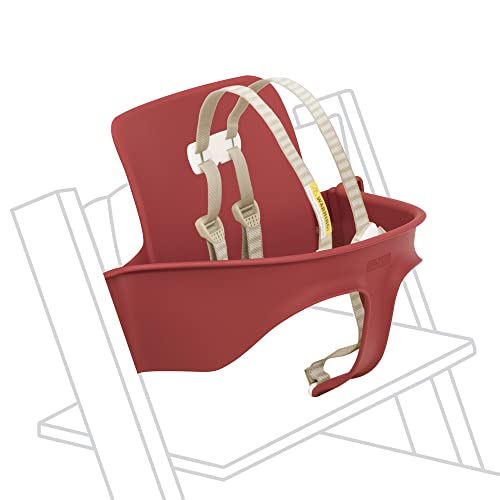 Image of Stokke Tripp Trapp Warm Red Baby Seat with Harness for High Chair