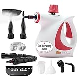 Belaco Handheld Steam Cleaner 1050W High Pressure Steamer – 9 Accessories, Portable Multi-Purpose Chemical-Free Cleaner for Kitchen, Bathroom, Tiles, Grout, Upholstery & Car | GHI Approved