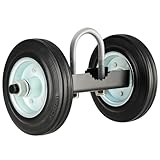 CO-Z 6" Heavy Duty Sliding Gate Wheel for Metal Tube Gate, 600 lb Capacity Chain Link Fence Gate Wheel, Undermount Rolling Sliding Gate Double Wheels, 1Pc