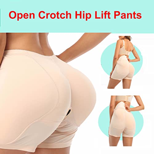 BIMEI 4PS Open Crotch Sponge Thigh Pad Hip Pad Pants Womens Butt Lifter Hip Padded Panty Shapewear3
