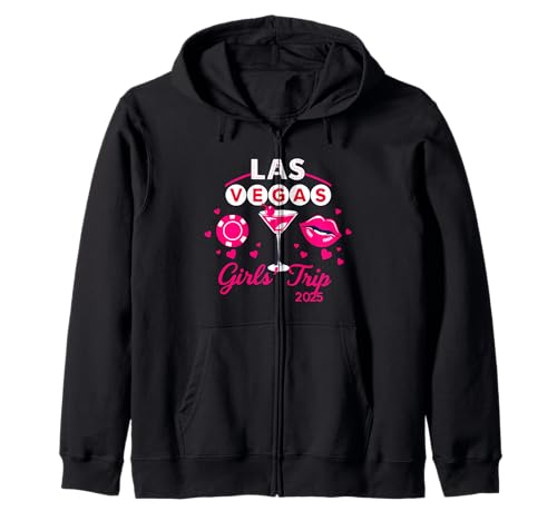 Viaje de chicas a Las Vegas 2025 Coincidencia de vacaciones para mujeres Sudadera con Capucha