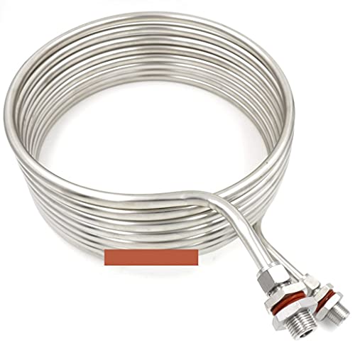 Stainless Steel Wort Chiller, 25' × 1/2