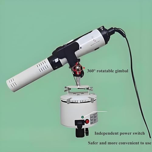 Soporte para instrumentos de fisioterapia Terahertz de 2,1 m, trípode eléctrico giratorio estable con control remoto, ángulo de rotación ajustable de 0-360°, función de temporizador de 30/60 min, para SPA y uso doméstico miniatura 3