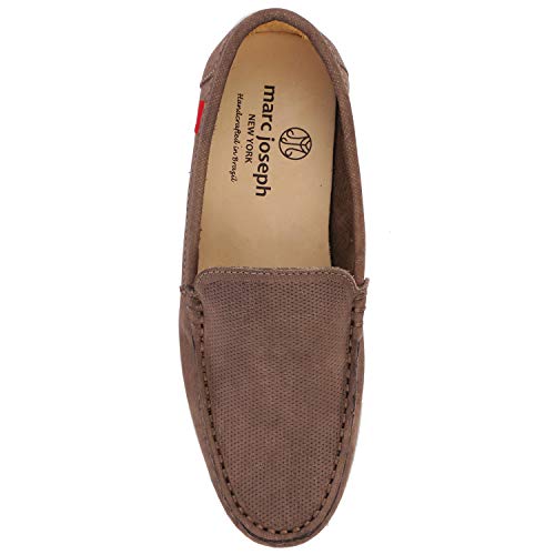 Kids Casual Comfortable Cushion Support Genuine Leather Driving Moccasins Classic Fashion Dress Holiday Slip On Boys Loafer -Grey Jeans Perforated-10.5 #TOP2