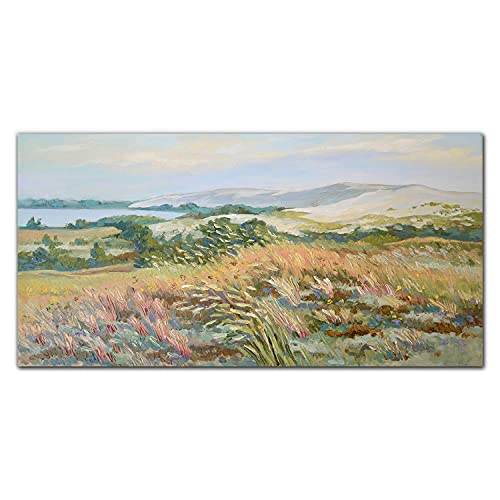 Photo sur verre decoration paysage de prairie tableau en verre 100x50