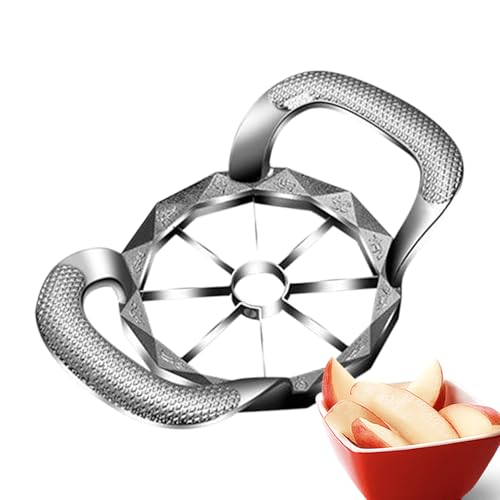 Eventerde Moulin à fruits, trancheuse à fraises, gadget pour le coring, et les fruits 2 en 1 outil de cordage et de coupe pour 8/12 même morceaux, préparation des aliments pour la cuisine à la maison