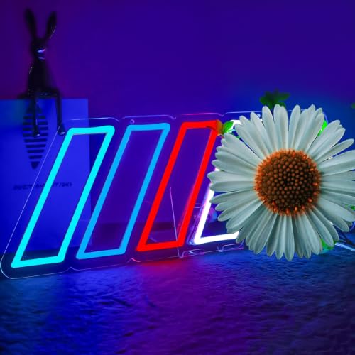 Image of Large Car Neon Sign for Wall Decor, Dimmable LED Light Up Sign, 8.5 x 23.6 Inch, for Garage, Bedroom, Playroom, Car Repair Shop