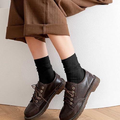 Solid color mid tube socks in multiple pairs, high elasticity and comfort, simple style for daily wear socks3