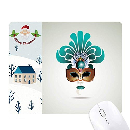 Tapis de souris Venise cyan pour bureau et décoration de maison