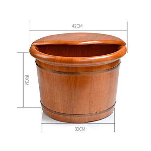 Cubeta de spa para pies de madera robusta y larga duración miniatura 3