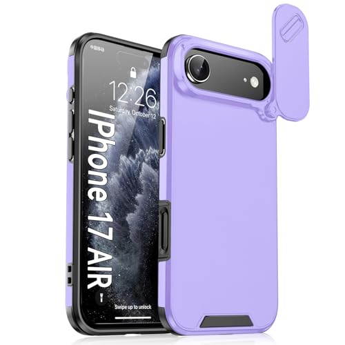 Coque iPhone 17 Pro violette en silicone rigide uni pour protection mobile
