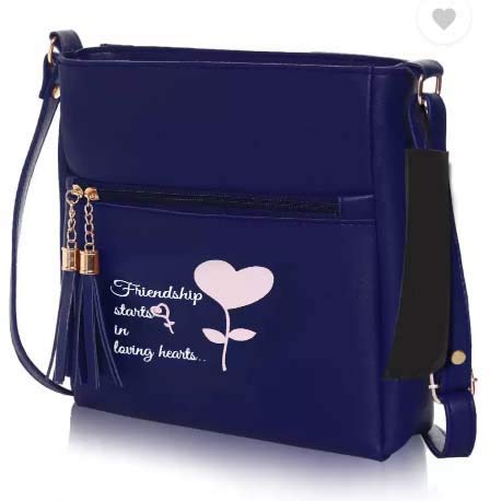 Sleema Fashion Navy Blue Women Sling Bag