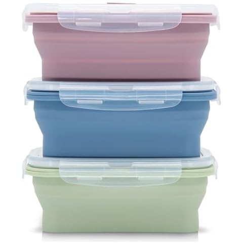 JUVEL Foldable Silicone Food Storage Containers Cover