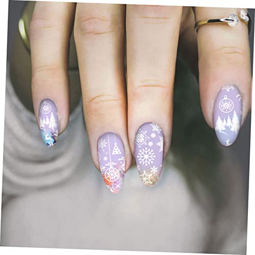 Plaques de stamping Noël Healvian pochoirs manucure Nail Art festif 30 pièces